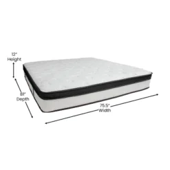 Merrick Lane Hulen 12 Inch Hybrid Pocket Spring & CertiPUR-US Certified Memory Foam Mattress -Baxton Studio Shop GUEST 3037999b d2fc 4c4b 80ef 55b5ab154ede