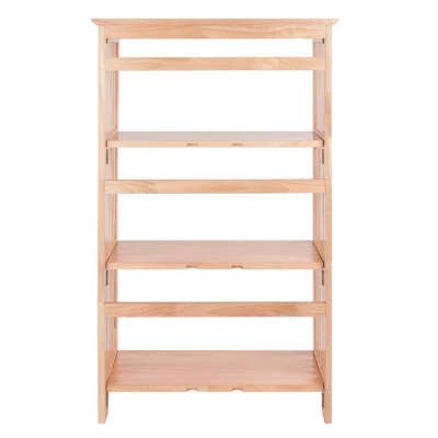 42" 4 Tier Foldable Bookshelf Natural - Winsome 8 42" 4 Tier Foldable Bookshelf Natural - Winsome - Image 8