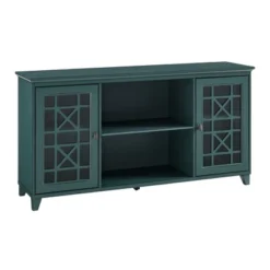 Bayland Transitional Double Fretwork Door Sideboard Antique Dark Teal - Saracina Home -Baxton Studio Shop GUEST 30940f8e d84b 4388 8393 0c02a276e1a3