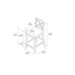 30" Torino X Back Wood Barstool - Black - Linon -Baxton Studio Shop GUEST 30ccdda2 f691 441e 88ff 9a866125fcf3