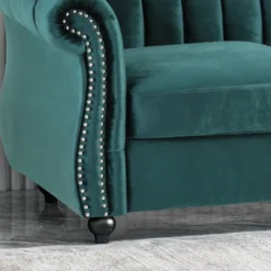 Bowie Modern Glam Velvet Sofa Teal - Christopher Knight Home -Baxton Studio Shop GUEST 31367f62 32a4 4728 a2f3 23a0eab185fa