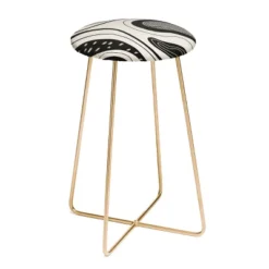 Viviana Gonzalez Retro Fusion Counter Stool - Deny Designs -Baxton Studio Shop GUEST 31532483 4547 4471 b696 5a3c185cca9a