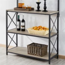 Yaheetech 63″ H Kitchen Baker’s Racks With 2 AC Outlets, 4-Tier Microwave Oven Stand -Baxton Studio Shop GUEST 31ad69e7 25af 4017 ad56 ccbf9073b58d