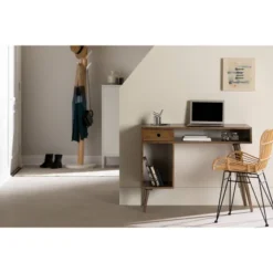 Kodali Computer Desk Natural Walnut - South Shore