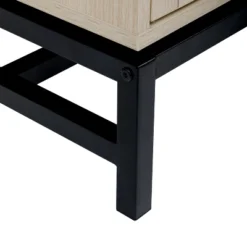 Set Of 2, Natural Rattan 2 Door Cabinets With 1 Adjustable Internal Shelf - ModernLuxe -Baxton Studio Shop GUEST 3231e318 cf3b 4471 8f51 d28f15dd3092