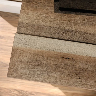 Cannery Bridge Fireplace TV Stand For TVs Up To 60" Lintel Oak - Sauder 2 Cannery Bridge Fireplace TV Stand For TVs Up To 60" Lintel Oak - Sauder - Image 2