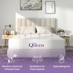 NapQueen 8" Elizabeth Cooling Gel Memory Foam Mattress 13 NapQueen 8" Elizabeth Cooling Gel Memory Foam Mattress -Baxton Studio Shop GUEST 32bd0e42 7d6d 493b afc4 0130e4802454 2