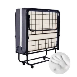 Hayward Heyward Folding Bed With Mattress For Adults, 5" Guest Bed Foldable 11 Hayward Heyward Folding Bed With Mattress For Adults, 5" Guest Bed Foldable -Baxton Studio Shop GUEST 33116600 481d 453c b3e4 9f10217bac17