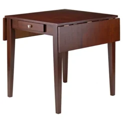 Hamilton Double Drop Leaf Dining Table Wood/Walnut - Winsome