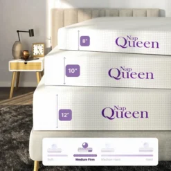 NapQueen 12" Elizabeth Cooling Gel Memory Foam Mattress -Baxton Studio Shop GUEST 339a59b0 7cd1 4e4f b9a3 7228d6ac996a