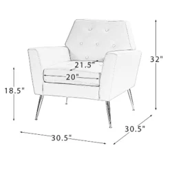 Set Of 2 Maris Velvet Living Room Armchair With Metal Base | Karat Home-TEAL -Baxton Studio Shop GUEST 339fd377 9e16 476a be95 2c257acb2577