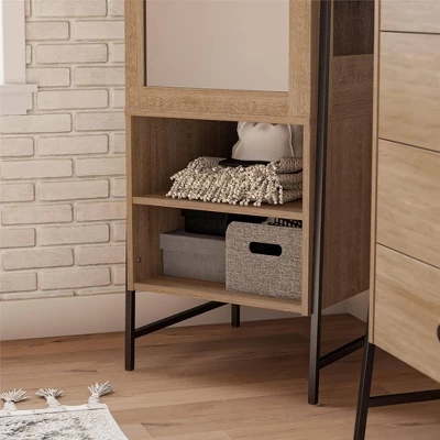 Bushwick Wardrobe Natural - Novogratz 3 Bushwick Wardrobe Natural - Novogratz - Image 3