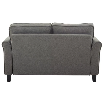 Harwin Loveseat Heather Gray - Lifestyle Solutions 5 Harwin Loveseat Heather Gray - Lifestyle Solutions - Image 5
