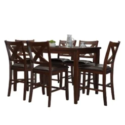 7pc Monica Counter Dining Set - Abbyson Living -Baxton Studio Shop GUEST 3435969b 7a8f 4a6d 9aab 664a3c5f93ab