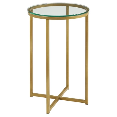 Vivian Glam X Leg Round Side Table - Saracina Home 6 Vivian Glam X Leg Round Side Table - Saracina Home - Image 6
