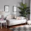 Twin Milligan Upholstered And Wood Daybed - Baxton Studio