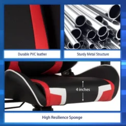 Costway Gaming Desk & Chair Set Z-Shaped Racing Style Desk With Massage Swivel Gaming Chair 15 Costway Gaming Desk & Chair Set Z-Shaped Racing Style Desk With Massage Swivel Gaming Chair -Baxton Studio Shop GUEST 368c28d2 d11a 47f9 81a8 95acaa7a3d2b