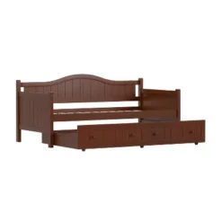 Staci Wood Daybed With Trundle Twin - Cherry - Hillsdale Furniture -Baxton Studio Shop GUEST 36c589dd 451a 47e4 a28e 5d6e57113ace