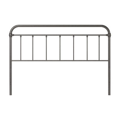 King Kirkland Metal Headboard Aged Pewter - Hillsdale Furniture 4 King Kirkland Metal Headboard Aged Pewter - Hillsdale Furniture - Image 4