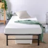 14" SmartBase Essential Mattress Foundation Bed With Bamboo Slats Black - Zinus