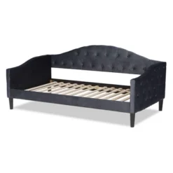 Benjamin Velvet Fabric Upholstered And Wood Daybed - Baxton Studio -Baxton Studio Shop GUEST 379eb5db 2e57 4c7d 8189 4b2b3bf4cfda