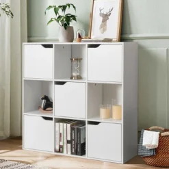 Costway 9 Cube Bookcase Cabinet Wood Bookcase Storage Shelves Room Divider Organization 13 Costway 9 Cube Bookcase Cabinet Wood Bookcase Storage Shelves Room Divider Organization -Baxton Studio Shop GUEST 380a41e2 7d39 41a5 bfae 7601cfbdb9a5