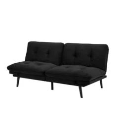 Finley Convertible Futon Sofa Bed Black - Serta -Baxton Studio Shop GUEST 38121e83 dc94 4283 b7b0 041ee87cf536