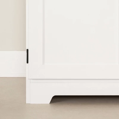 Harma 2 Door Storage Cabinet Pure White - South Shore 4 Harma 2 Door Storage Cabinet Pure White - South Shore - Image 4