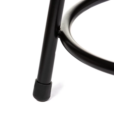 Set Of 2 30" Heavy Duty Steel Barstools Black - Hampden Furnishings 5 Set Of 2 30" Heavy Duty Steel Barstools Black - Hampden Furnishings - Image 5