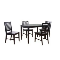 5pc Shaker Dining Set - Buylateral -Baxton Studio Shop GUEST 38dca589 d877 4505 9148 a1d81c6a6c42