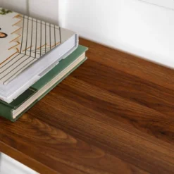 Urban Industrial Entry Table With Wood And Metal Dark Walnut - Saracina Home -Baxton Studio Shop GUEST 39315e19 8670 46b1 825d 27a86728e44f