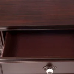 3pc California King Pennings Traditional Bed Set And Nightstand With Chest Dark Walnut - HOMES: Inside + Out -Baxton Studio Shop GUEST 3a3a35d9 5159 495a 81d1 0fe239ccc231