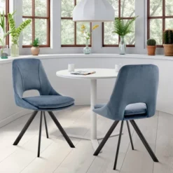 Set Of 2 Lexi Velvet Finish Dining Chairs - Armen Living -Baxton Studio Shop GUEST 3a4a0202 f812 4dac 821c 26b1f2e2f5fb