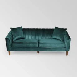 Ansonia Contemporary Velvet Sofa - Christopher Knight Home -Baxton Studio Shop GUEST 3a70a022 46bf 442e 8d0b 565b7ca8aa06