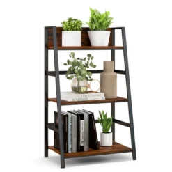 Costway 3-Tier Ladder Bookshelf Industrial Storage Rack Bookcase Plant Display Shelf 17 Costway 3-Tier Ladder Bookshelf Industrial Storage Rack Bookcase Plant Display Shelf -Baxton Studio Shop GUEST 3a809835 8b51 48ed a58a d27f438a6659