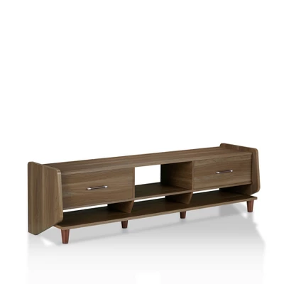 Evan TV Stand For TVs Up To 70" Honey Walnut - MiBasics 2 Evan TV Stand For TVs Up To 70" Honey Walnut - MiBasics - Image 2
