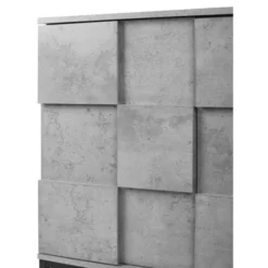 Adams 2-doors Cement Gray Cabinet With 1 Adjustable Inner Shelves - The Pop Home -Baxton Studio Shop GUEST 3ada9568 a453 47b2 94fb 9c38c6103012