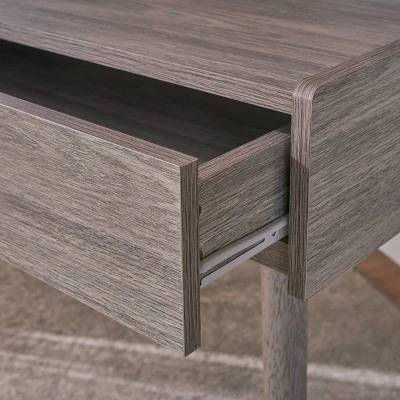 2pc Ellison Mid Century Modern Home Office Set Gray - Christopher Knight Home 2 2pc Ellison Mid Century Modern Home Office Set Gray - Christopher Knight Home - Image 2