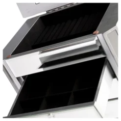 Melanie 7 Drawer Glam Jewelry Armoire Mirrored/Brushed - Aiden Lane -Baxton Studio Shop GUEST 3b8096d4 4555 4f4d b0b0 1d44f0f2e14e