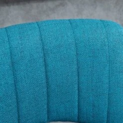 HOMCOM Modern Bar Stools Set Of 4 Swivel Bar Height Barstools Chairs With Adjustable Height, Round Heavy Metal Base, And Footrest, Blue -Baxton Studio Shop GUEST 3b896898 63a9 4627 9685 38dba33f3af0