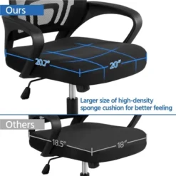Yaheetech Adjustable Ergonomic Computer Chair Office Chair -Baxton Studio Shop GUEST 3cdbff90 deae 4003 bebc 45a06e4b43d1