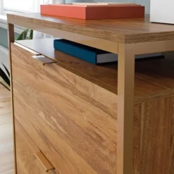 2 Drawer International Lux Lateral File Cabinet Sindoori Mango - Sauder -Baxton Studio Shop GUEST 3d7f523f a99c 4955 8119 98dc4439e745