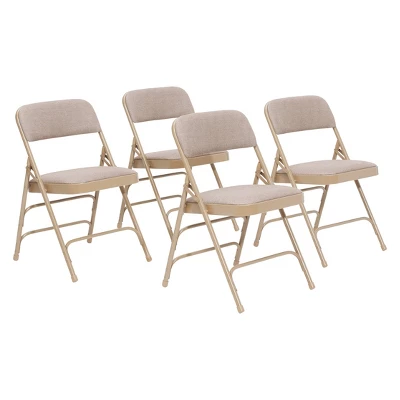 Set Of 4 Deluxe Fabric Padded Triple Brace Folding Chairs - Hampden Furnishings 8 Set Of 4 Deluxe Fabric Padded Triple Brace Folding Chairs - Hampden Furnishings - Image 8