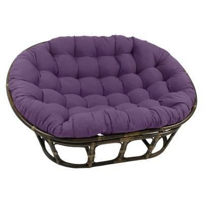 63"x45" Double Papasan With Twill Cushion - International Caravan 9 63"x45" Double Papasan With Twill Cushion - International Caravan - Image 9