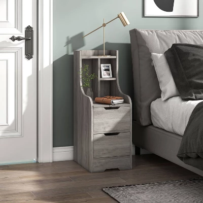 Clumsen Multi Storage Night Stand - MiBasics 1 Clumsen Multi Storage Night Stand - MiBasics