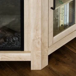 Glass Door Electric Fireplace Corner TV Stand For TVs Up To 50" - Saracina Home -Baxton Studio Shop GUEST 3f416d2b 5d85 4796 804e fa0ed62fa98b