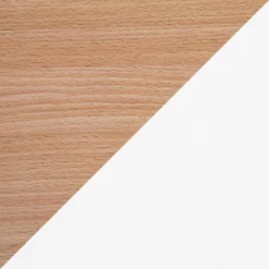 Pebble Double Contemporary Computer Desk Wood Natural/White - LumiSource -Baxton Studio Shop GUEST 3f80c11f 4a17 4d0a 9ee4 cea60c5791f5