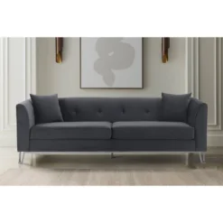 90" Everest Fabric Upholstered Sofa - Armen Living 16 90" Everest Fabric Upholstered Sofa - Armen Living -Baxton Studio Shop GUEST 3faeff49 36ae 4605 bb9d 88f8697dd3e2