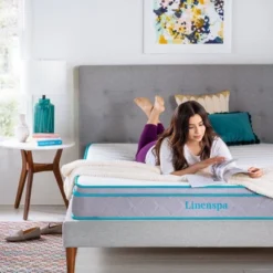 Linenspa Essentials 8" Spring & Memory Foam Hybrid Mattress -Baxton Studio Shop GUEST 40e224e7 7936 436c 82b2 7497d8c0f6ee