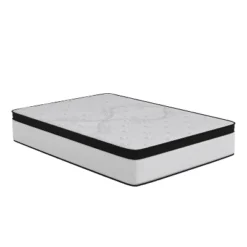 Merrick Lane 12 Inch Extra Firm Hybrid Pocket Spring & CertiPUR-US Certified Foam Mattress In A Box -Baxton Studio Shop GUEST 40e9c6ad 256c 4ce4 9127 9b3f52648f9c 2